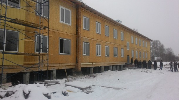 Строительство двух домов в Емве для переселенцев из аварийного жилья будет завершено к 24 декабря